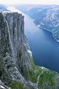 Blick vom Kjerag über den Lysefjord